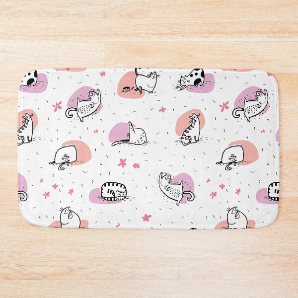 Item preview, Cats Doing Yoga Pink And Blush Pink | Cat Yoga designed and sold by SerendipityNow.