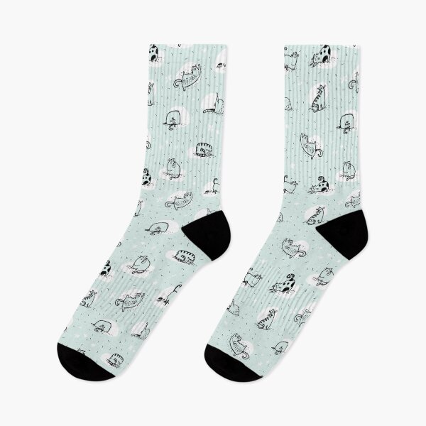 Item preview, Cats Doing Yoga Green | Cat Yoga designed and sold by SerendipityNow.