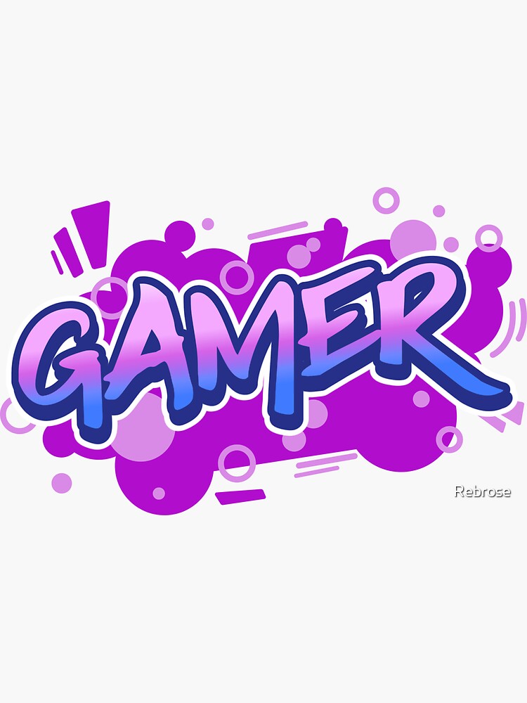 Custom Graffiti Name Stickers - Personalized Video Game Style Decals For Laptops & Water Bottles