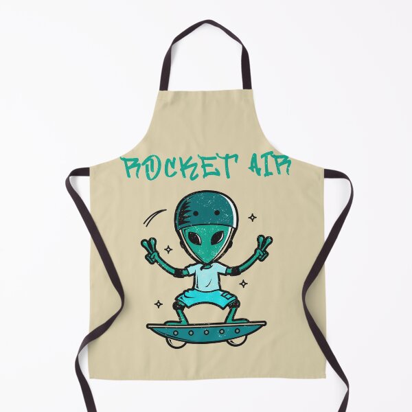 Item preview, Rocket Air Blue Skating Alien designed and sold by Mustard Prophet.