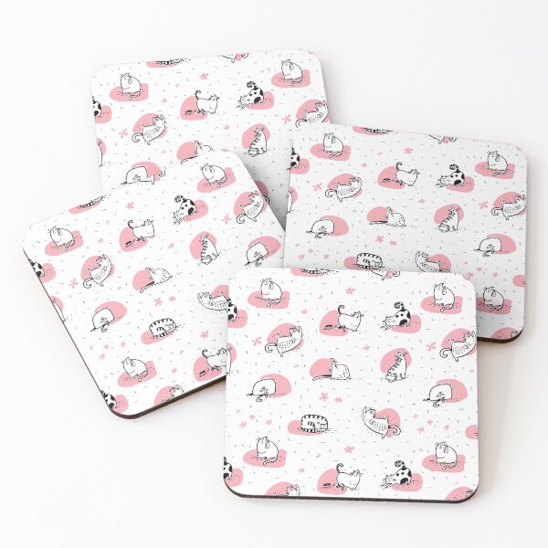 Item preview, Cats Doing Yoga Pink | Cat Yoga designed and sold by SerendipityNow.