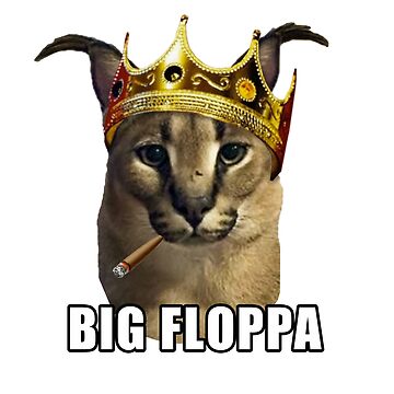 Big floppa rapper king crown poppa meme  Magnet for Sale by Joahnoan