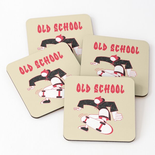 Item preview, Old School Red Skating Man designed and sold by Mustard Prophet.