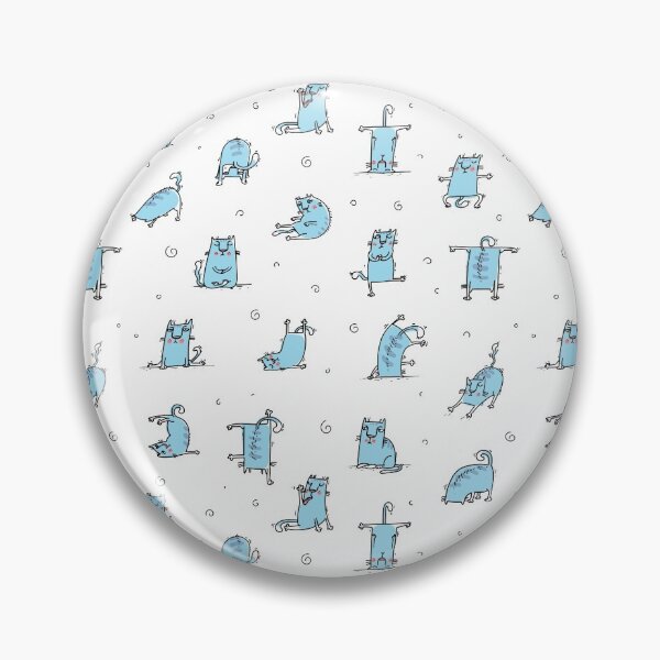 Item preview, Blue Cats Doing Yoga | Cat Yoga designed and sold by SerendipityNow.