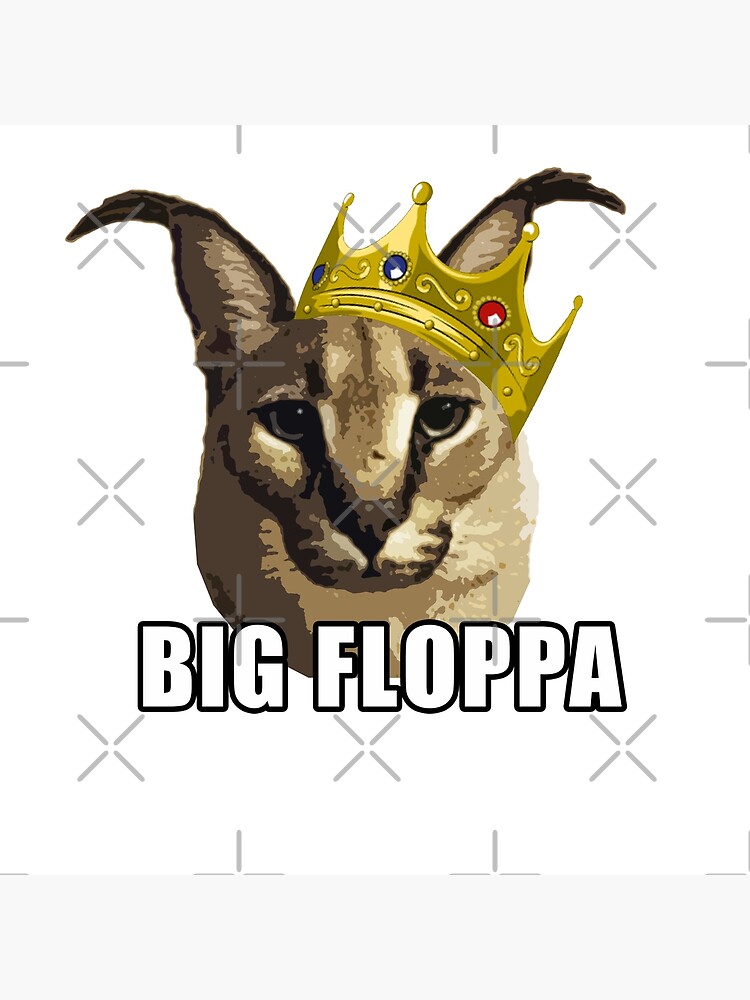 Baby Floppa meme Big floppa caracal Poster for Sale by giftycat