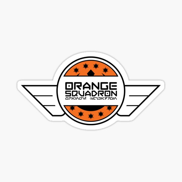 Vista previa del artículo con la obra «Logotipo del Escuadrón Naranja (invertido)», diseñado y vendido por DS-181-3.
