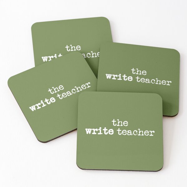 Item preview, write teacher in white on military green designed and sold by TeaRoseWriter.