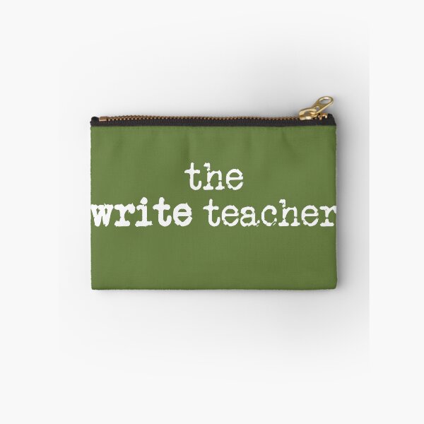 Item preview, write teacher in white on military green designed and sold by TeaRoseWriter.