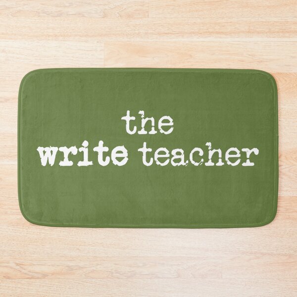 Item preview, write teacher in white on military green designed and sold by TeaRoseWriter.