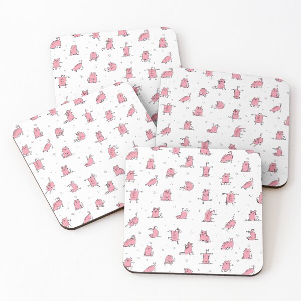 Item preview, Pink Cats Doing Yoga | Cat Yoga designed and sold by SerendipityNow.