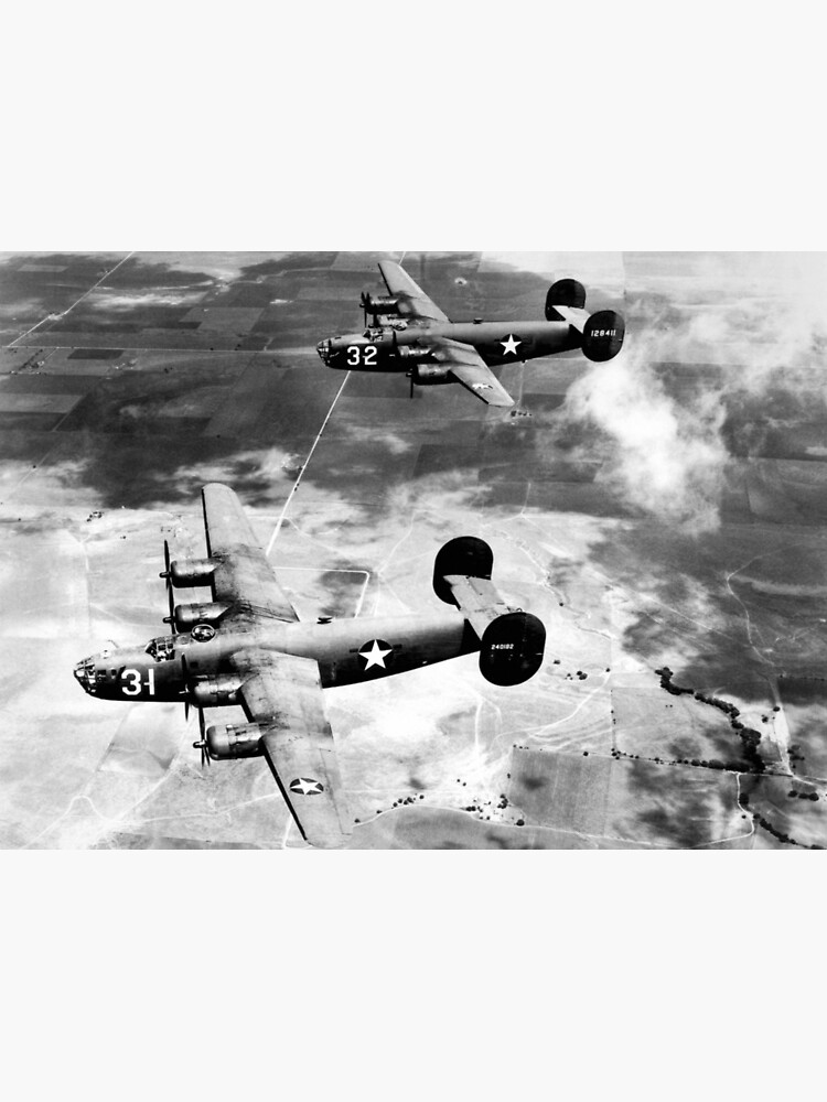 B-24 Bombers Flying A Mission - World War Two