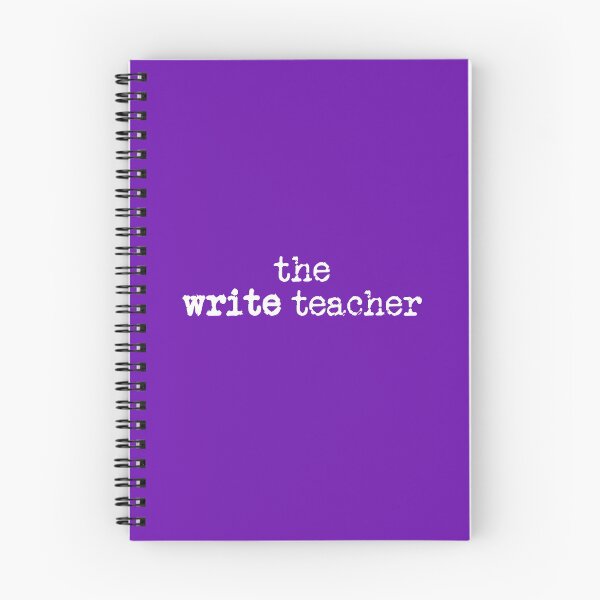 Item preview, write teacher in white on purple designed and sold by TeaRoseWriter.