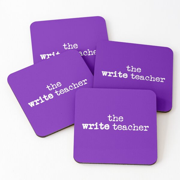 Item preview, write teacher in white on purple designed and sold by TeaRoseWriter.
