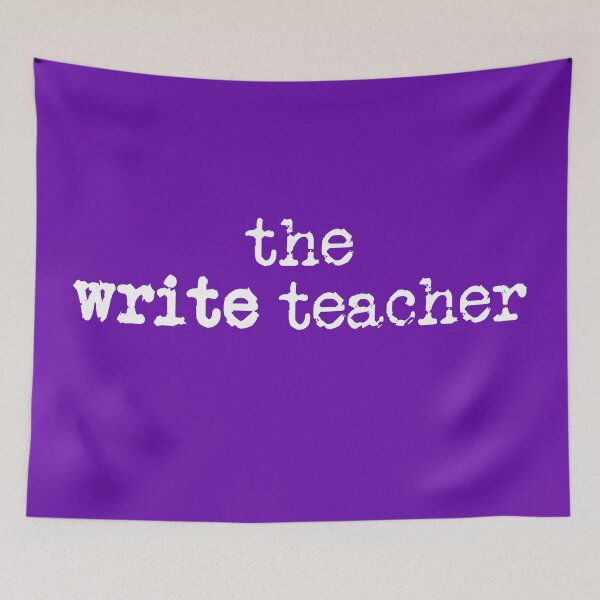 Item preview, write teacher in white on purple designed and sold by TeaRoseWriter.