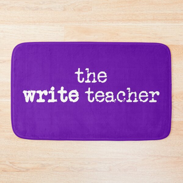 Item preview, write teacher in white on purple designed and sold by TeaRoseWriter.