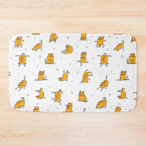 Item preview, Orange Ginger Cats Doing Yoga | Cat Yoga designed and sold by SerendipityNow.