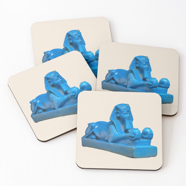 Item preview, Amunhotep III faience Sphinx (on cream) designed and sold by DotorEaon.