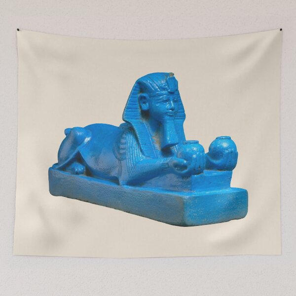 Item preview, Amunhotep III faience Sphinx (on cream) designed and sold by DotorEaon.