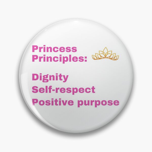 Item preview, Princess Principles, Positive Girl Power Message designed and sold by WhimsicaliTee.