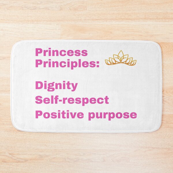 Item preview, Princess Principles, Positive Girl Power Message designed and sold by WhimsicaliTee.
