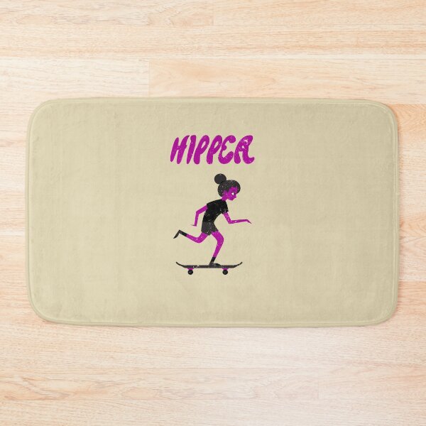Item preview, Hipper Old School Purple Skating Girl designed and sold by Mustard Prophet.