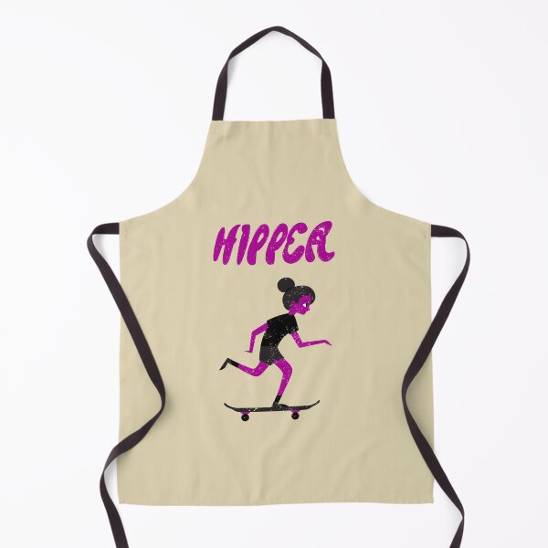 Item preview, Hipper Old School Purple Skating Girl designed and sold by Mustard Prophet.