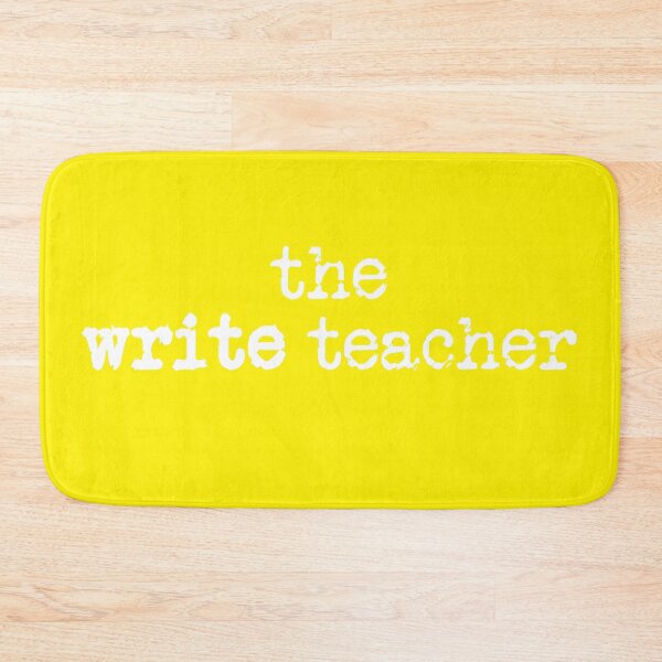 Item preview, write teacher in white on yellow designed and sold by TeaRoseWriter.