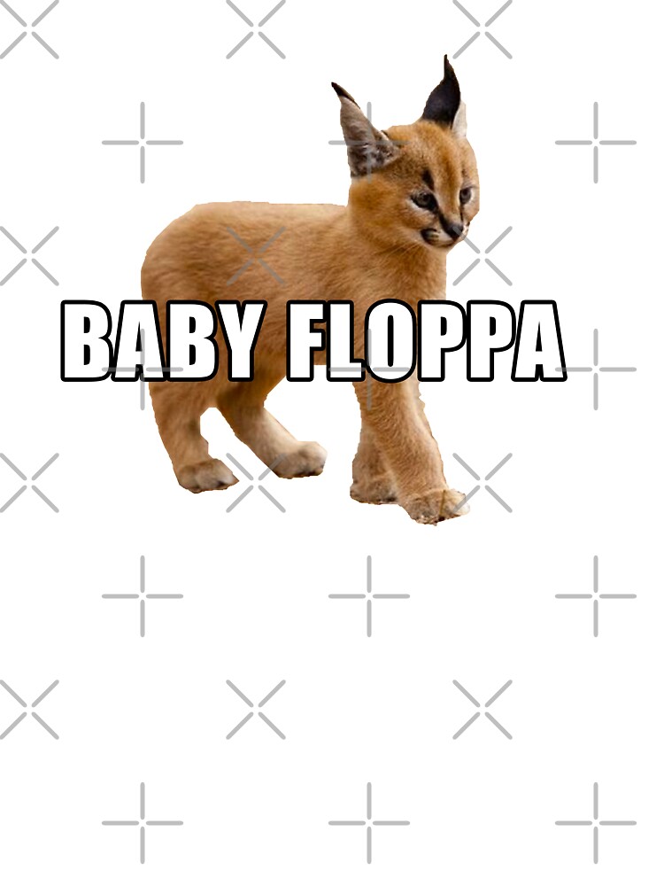 Big Floppa Meme caracal Cat in pocket T-Shirt