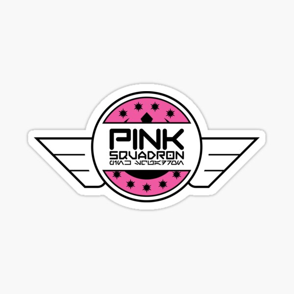 Vista previa del artículo con la obra «Logotipo del Escuadrón Rosa (invertido)», diseñado y vendido por DS-181-3.