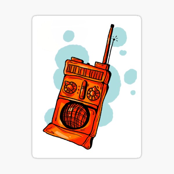 Aperçu de l'œuvre Talkie walkie créée et vendue par PaigeBaileyArt.