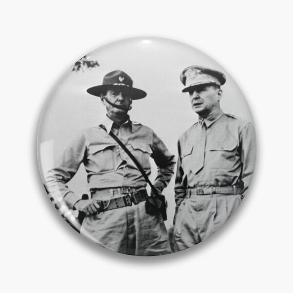 Item preview, General MacArthur with General Jonathan Wainwright - WW2 1943 designed and sold by warishellstore.