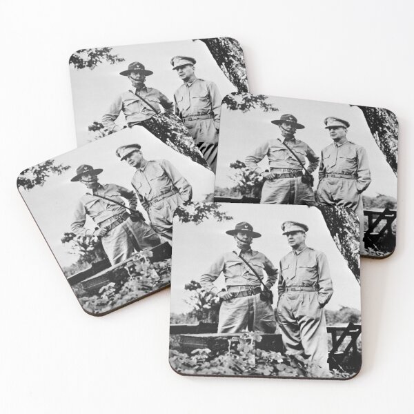 Item preview, General MacArthur with General Jonathan Wainwright - WW2 1943 designed and sold by warishellstore.