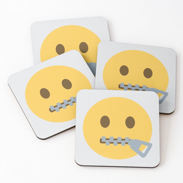 Item preview, Zipper Mouth Face designed and sold by Stitchmoji.