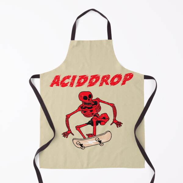 Item preview, Acid Drop Old School Red Skating Skeleton designed and sold by Mustard Prophet.
