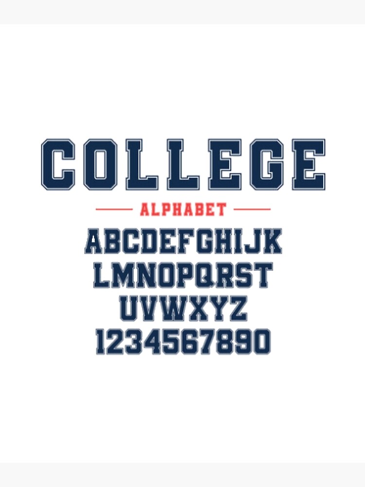 Classic College Font Vintage Sport Font In American Style For