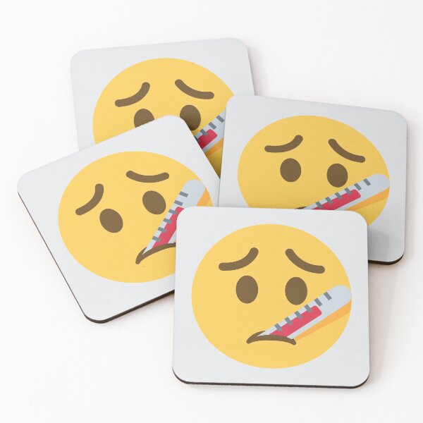 Item preview, Face With Thermometer designed and sold by Stitchmoji.