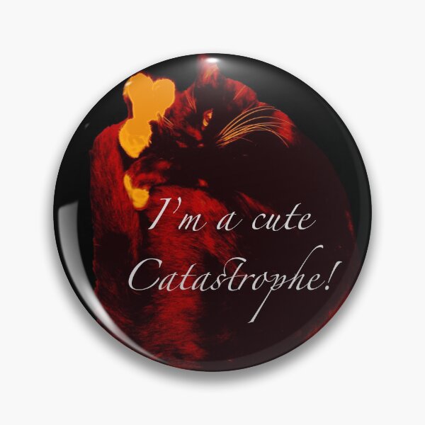 Item preview, I’M A CUTE CATASTROPHE - Halloween spooky red cat! designed and sold by TYNEY92.