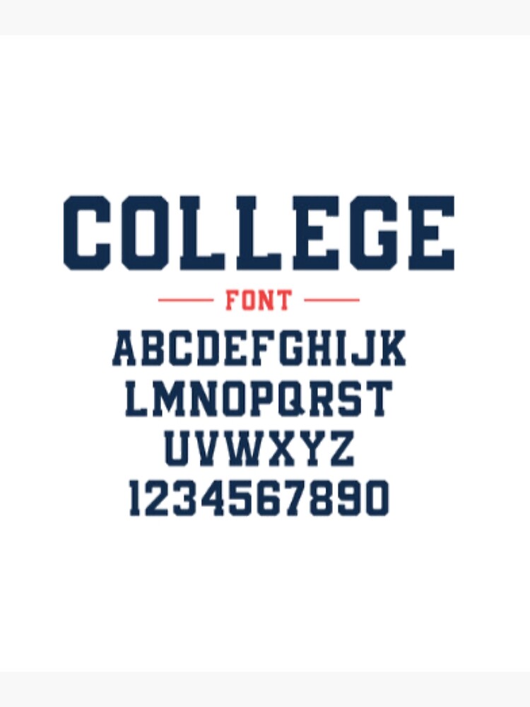 Classic College Font. Vintage Sport Font In American Style For Football,  Baseball Or Basketball Logos And T-shirt. College And Varsity Style Font,  Tackle Twill. Vector Royalty Free SVG, Cliparts, Vectors, and Stock