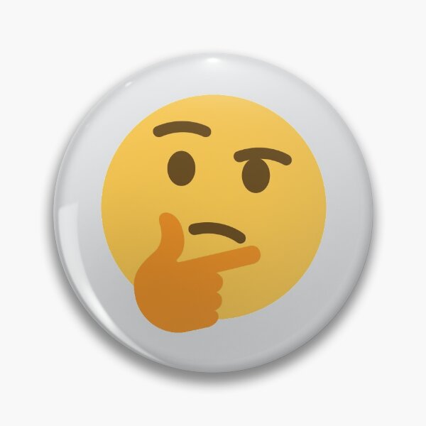 Item preview, Thinking Face designed and sold by Stitchmoji.