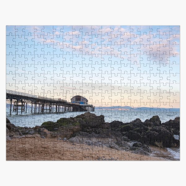 Sunset at mumbles pier Jigsaw Puzzle