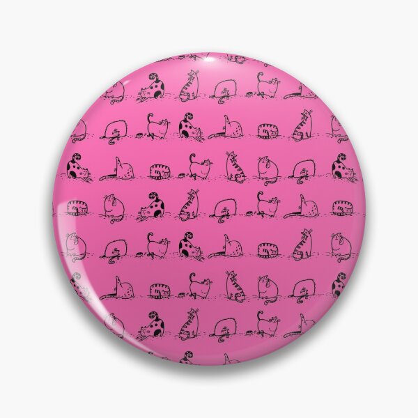 Item preview, Cats Yoga Class On Hot Pink | Cat Yoga designed and sold by SerendipityNow.