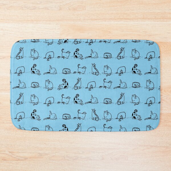 Item preview, Cats Yoga Class On Baby Blue | Cat Yoga designed and sold by SerendipityNow.