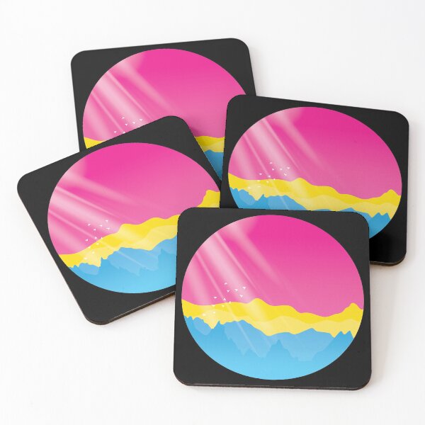 Item preview, Pansexual Sunrise Mountains Landscape designed and sold by Pridish.