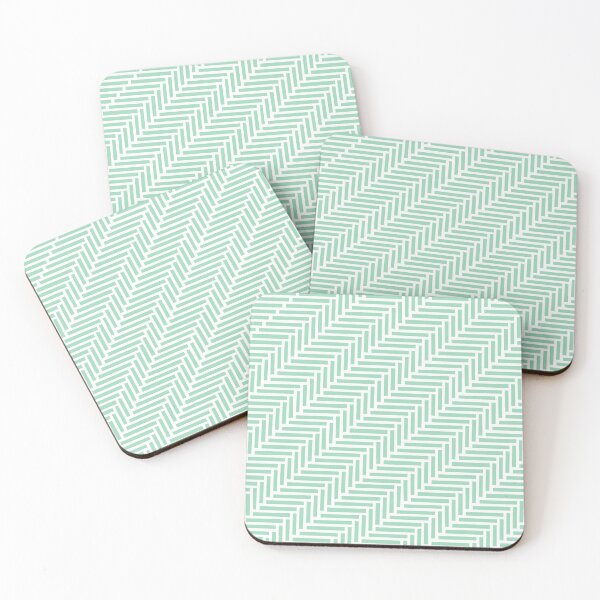 Item preview, Herringbone 45 Mint Green designed and sold by ProjectM.