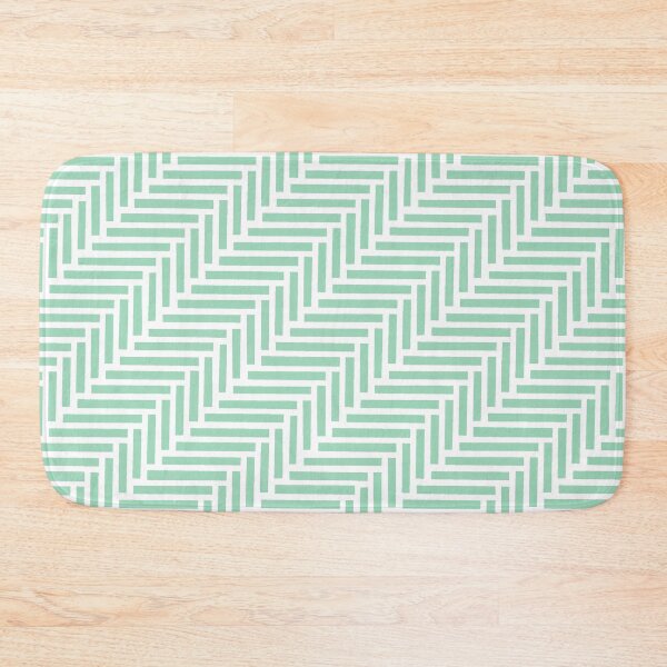 Item preview, Herringbone 45 Mint Green designed and sold by ProjectM.