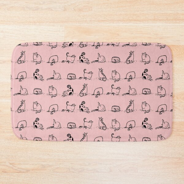Item preview, Cats Yoga Class On Baby Pink | Cat Yoga designed and sold by SerendipityNow.