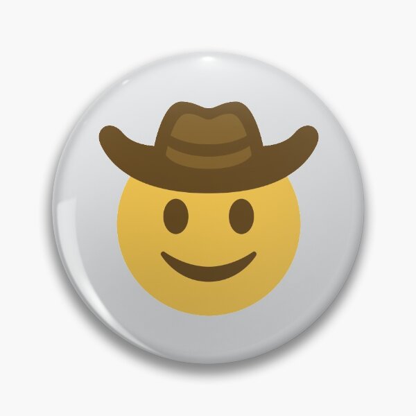 Item preview, Cowboy Hat Face designed and sold by Stitchmoji.