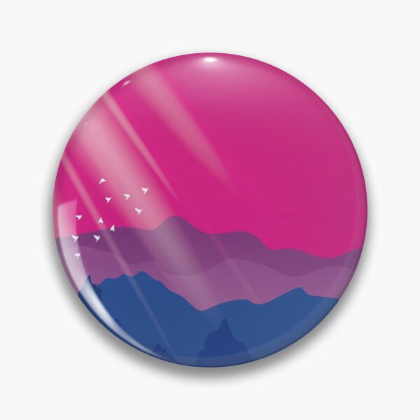 Item preview, Bisexual Sunrise Mountains Landscape designed and sold by Pridish.