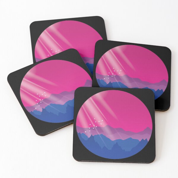 Item preview, Bisexual Sunrise Mountains Landscape designed and sold by Pridish.