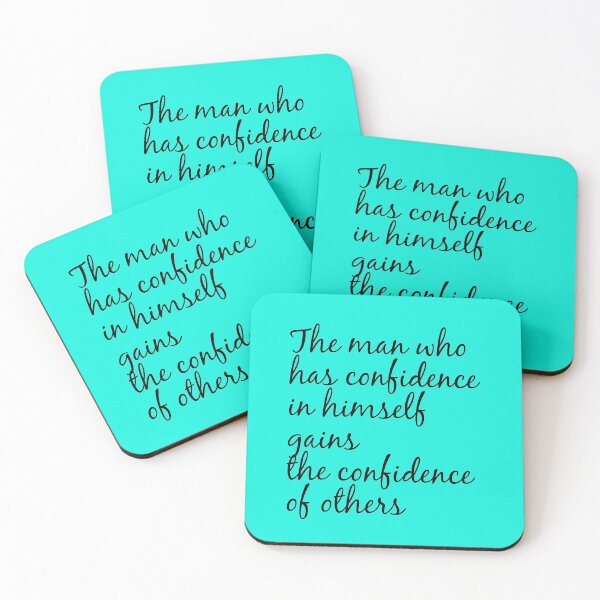 Item preview, The man who has confidence in himself gains the confidence of others. Motivational Quote.  designed and sold by amrmab.